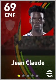 Jean Claude eFootball 2026 player card — 69 OVR CMF