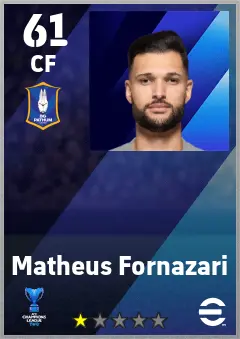 Matheus Fornazari eFootball 2026 player card — 61 OVR CF