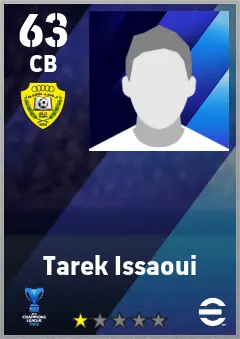 Tarek Issaoui eFootball 2026 player card — 63 OVR CB