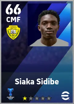 Siaka Sidibe eFootball 2026 player card — 66 OVR CMF