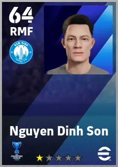 Nguyen Dinh Son eFootball 2026 player card — 64 OVR RMF