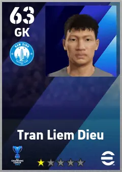 Tran Liem Dieu eFootball 2026 player card — 63 OVR GK