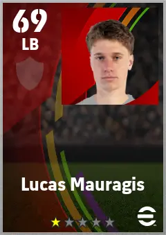 Lucas Mauragis eFootball 2026 player card — 69 OVR LB