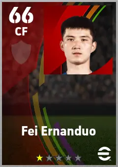 Fei Ernanduo eFootball 2026 player card — 66 OVR CF