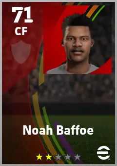 Noah Baffoe eFootball 2026 player card — 71 OVR CF