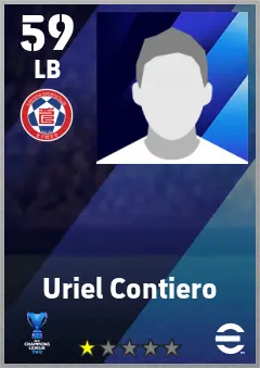 Uriel Contiero eFootball 2026 player card — 59 OVR LB