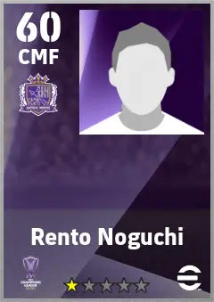 Rento Noguchi eFootball 2026 player card — 60 OVR CMF