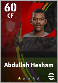 Abdullah Hesham eFootball 2026 player card — 60 OVR CF