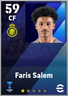 Faris Salem eFootball 2026 player card — 59 OVR CF