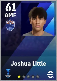 Joshua Little eFootball 2026 player card — 61 OVR AMF