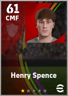 Henry Spence eFootball 2026 player card — 61 OVR CMF