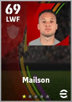 Mailson eFootball 2026 player card — 69 OVR LWF