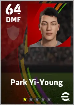 Park Yi-Young eFootball 2026 player card — 64 OVR DMF
