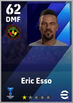 Eric Esso eFootball 2026 player card — 62 OVR DMF