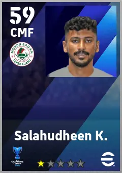 Salahudheen K. eFootball 2026 player card — 59 OVR CMF