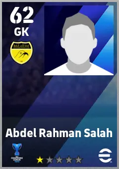 Abdel Rahman Salah eFootball 2026 player card — 62 OVR GK