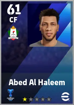 Abed Al Haleem eFootball 2026 player card — 61 OVR CF