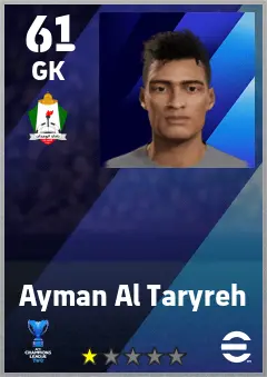 Ayman Al Taryreh eFootball 2026 player card — 61 OVR GK
