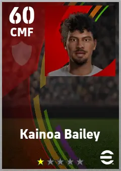 Kainoa Bailey eFootball 2026 player card — 60 OVR CMF