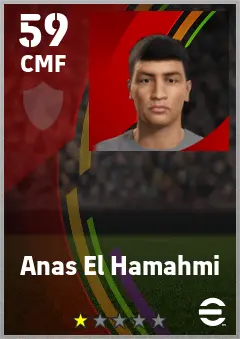 Anas El Hamahmi eFootball 2026 player card — 59 OVR CMF