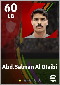 Abd.Salman Al Otaibi eFootball 2026 player card — 60 OVR LB
