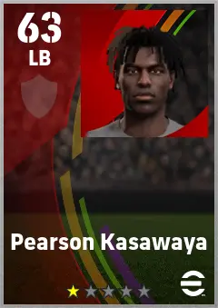 Pearson Kasawaya eFootball 2026 player card — 63 OVR LB