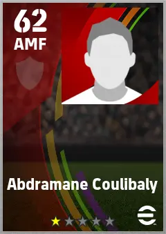 Abdramane Coulibaly eFootball 2026 player card — 62 OVR AMF