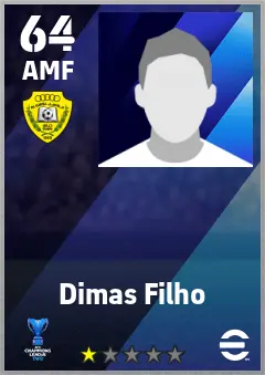 Dimas Filho eFootball 2026 player card — 64 OVR AMF