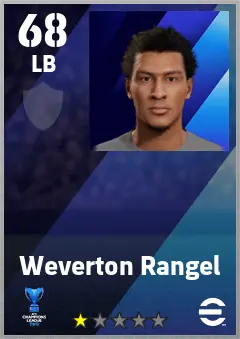 Weverton Rangel eFootball 2026 player card — 68 OVR LB