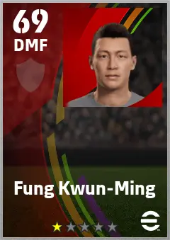 Fung Kwun-Ming eFootball 2026 player card — 69 OVR DMF