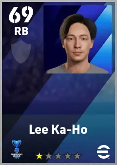 Lee Ka-Ho eFootball 2026 player card — 69 OVR RB