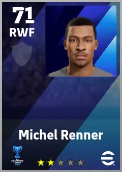 Michel Renner eFootball 2026 player card — 71 OVR RWF