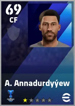 A. Annadurdyyew eFootball 2026 player card — 69 OVR CF