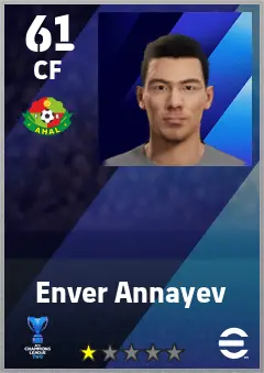 Enver Annayev eFootball 2026 player card — 61 OVR CF