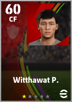 Witthawat P. eFootball 2026 player card — 60 OVR CF