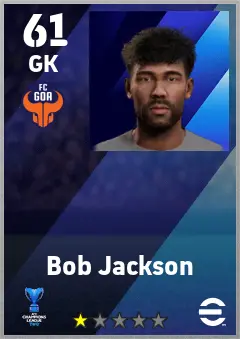 Bob Jackson eFootball 2026 player card — 61 OVR GK