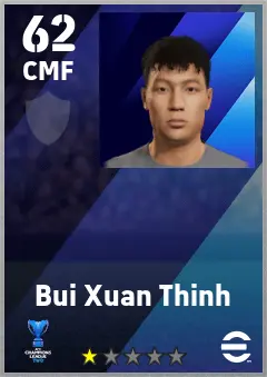 Bui Xuan Thinh eFootball 2026 player card — 62 OVR CMF