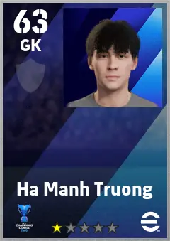 Ha Manh Truong eFootball 2026 player card — 63 OVR GK