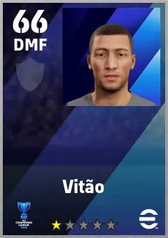 Vitao eFootball 2026 player card — 66 OVR DMF