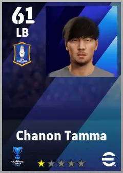 Chanon Tamma eFootball 2026 player card — 61 OVR LB
