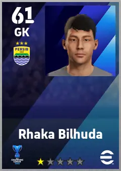Rhaka Bilhuda eFootball 2026 player card — 61 OVR GK