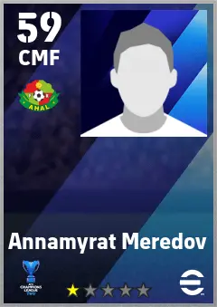 Annamyrat Meredov eFootball 2026 player card — 59 OVR CMF