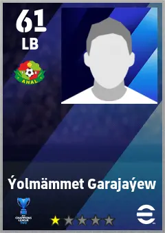 Yolmammet Garajayew eFootball 2026 player card — 61 OVR LB