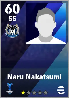 Naru Nakatsumi eFootball 2026 player card — 60 OVR SS
