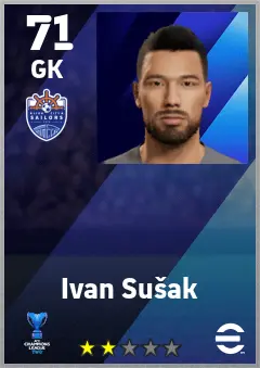 Ivan Susak eFootball 2026 player card — 71 OVR GK