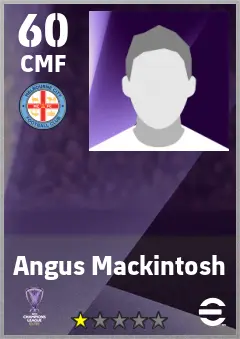 Angus Mackintosh eFootball 2026 player card — 60 OVR CMF
