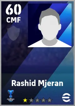 Rashid Mjeran eFootball 2026 player card — 60 OVR CMF