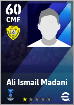 Ali Ismail Madani eFootball 2026 player card — 60 OVR CMF