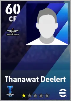 Thanawat Deelert eFootball 2026 player card — 60 OVR CF