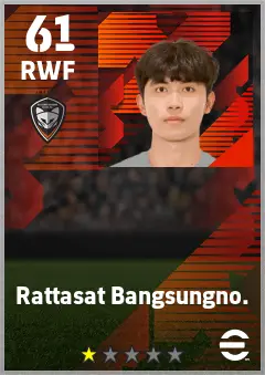 Rattasat Bangsungno. eFootball 2026 player card — 61 OVR RWF